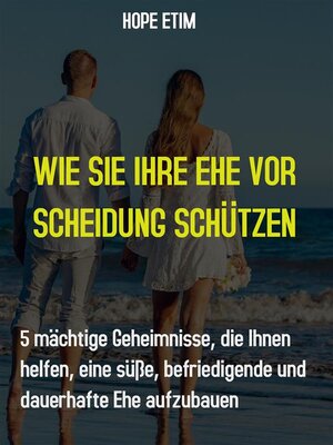 cover image of Wie sie Ihre ehe vor Scheidung Schützen